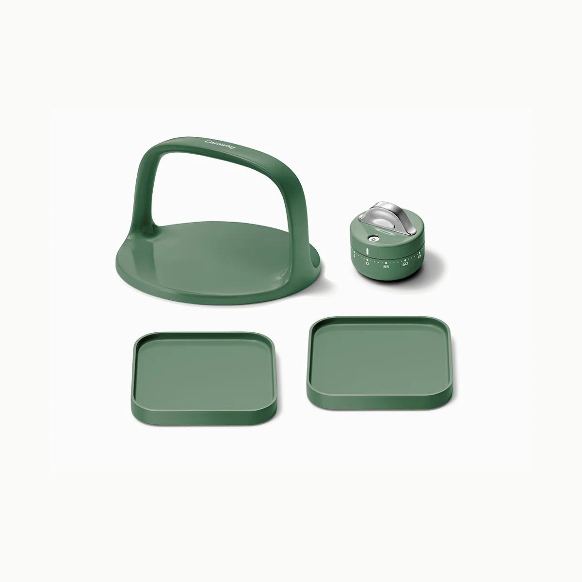 caraway-clean-accessories-bundle-4-piece-set-2-spoon-rests-grill-press-mechanica image 1