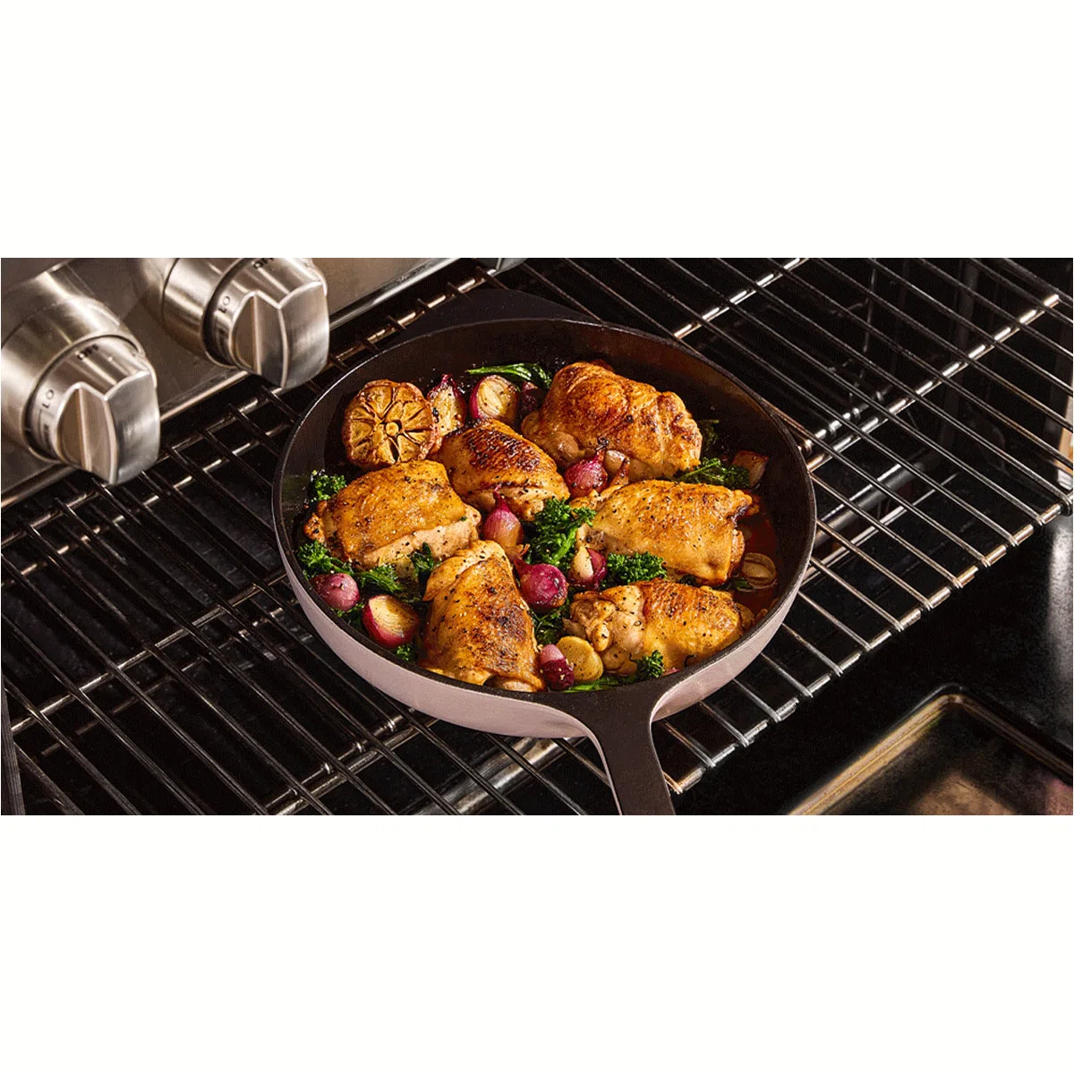 caraway-12-enameled-cast-iron-large-skillet-non-toxic-all-stovetop-compatible-li image 1