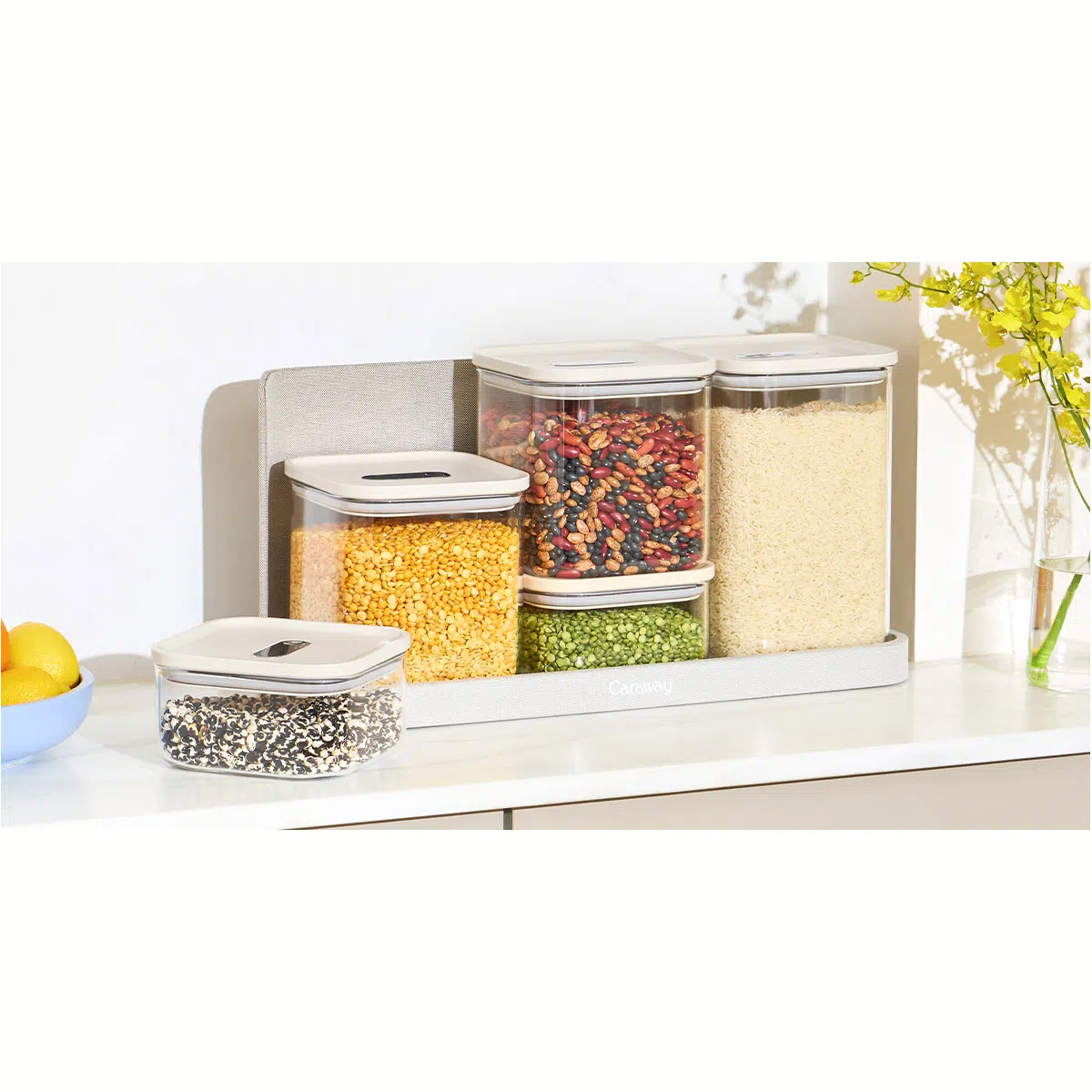 Caraway Complete Kitchen Organization Bundle 42-Piece BPA-Free Food Storage Set for Pantry & Home