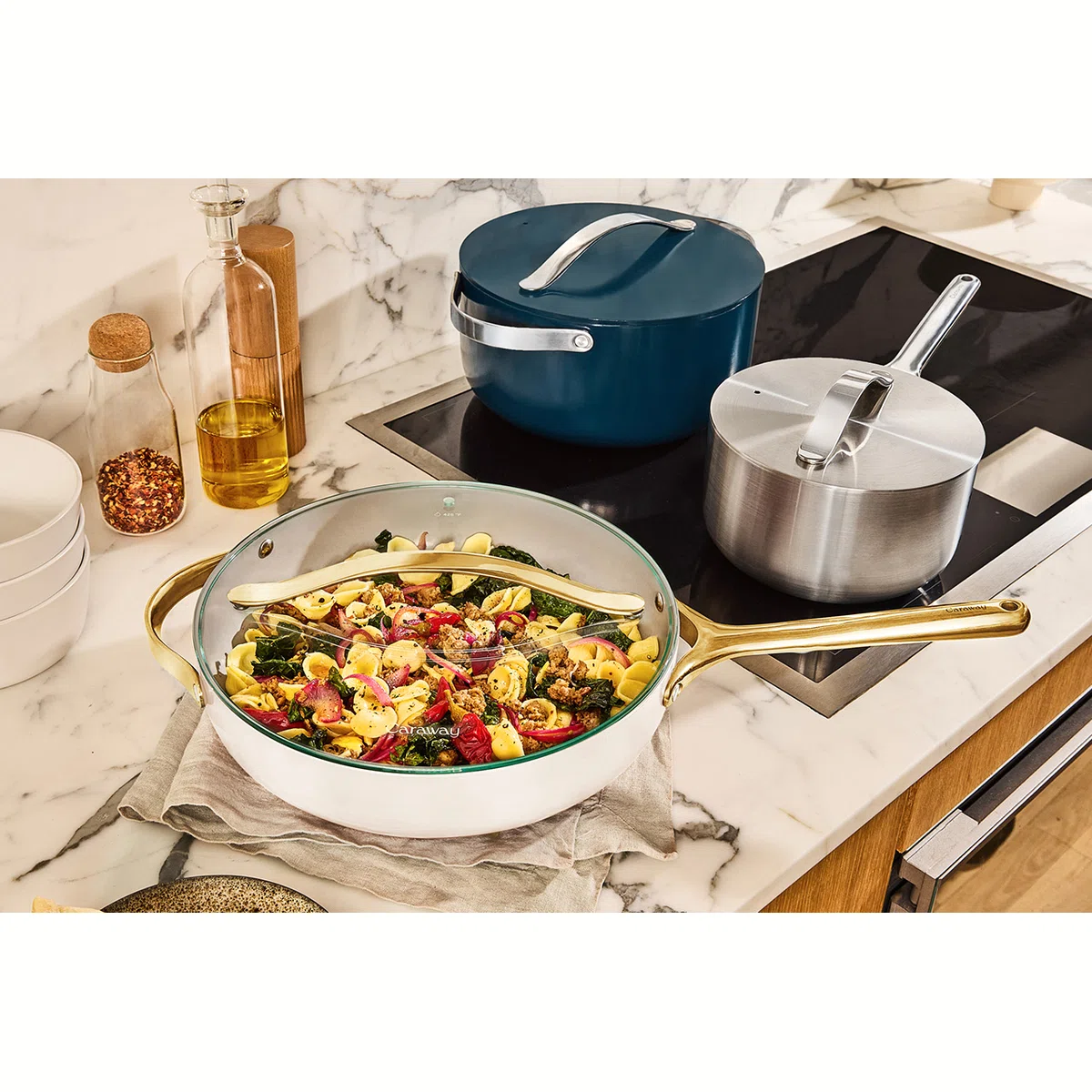 caraway-iconics-glass-lid-for-pots-frying-pan-oven-safe-tempered-glass-6-10-5in- image 1