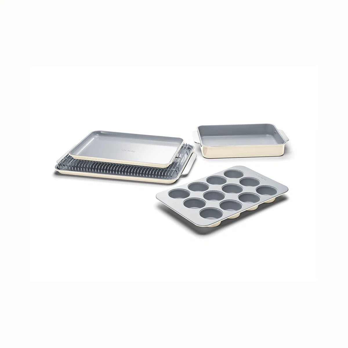 caraway-half-bakeware-set-6-piece-non-stick-ceramic-non-toxic-ptfe-pfoa-free-ove image 1