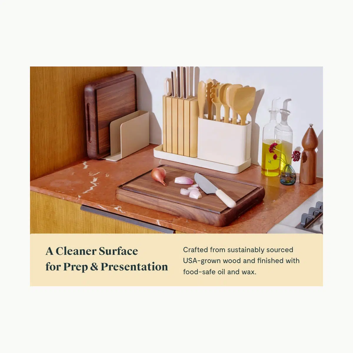 caraway-12-inch-prep-serve-butcher-block-non-toxic-maple-wood-dual-sided-made-in image 1