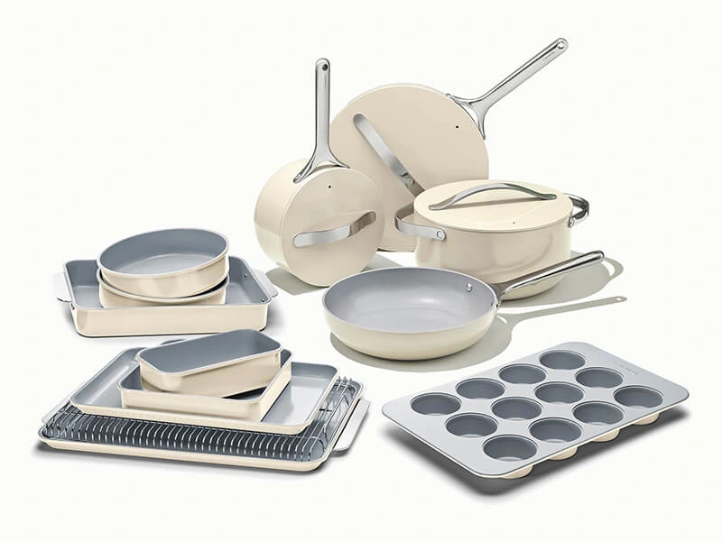 Caraway 23-Piece Cook & Bake Set — Non-Toxic Ceramic Cookware and Bakeware Bundle