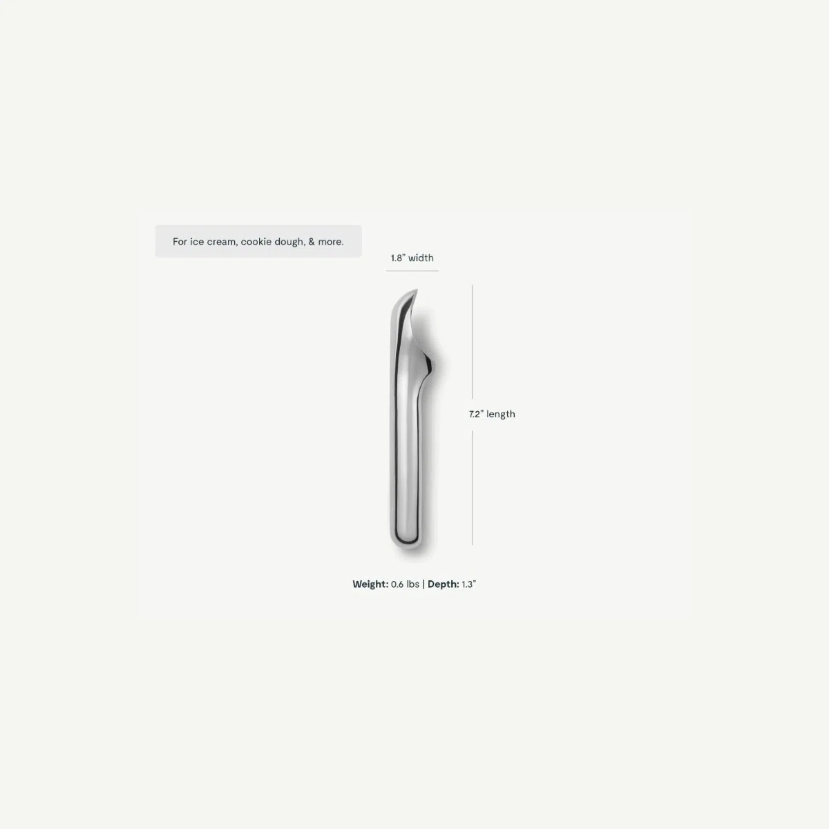 caraway-non-toxic-stainless-steel-ice-cream-scoop-heavy-duty-ergonomic-design-of image 3