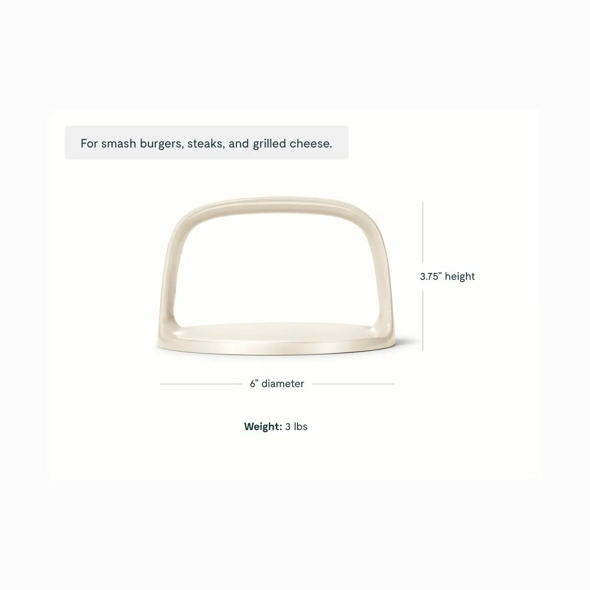 caraway-grill-press-premium-stainless-steel-6-inch-weighted-smash-burger-press-f image 3