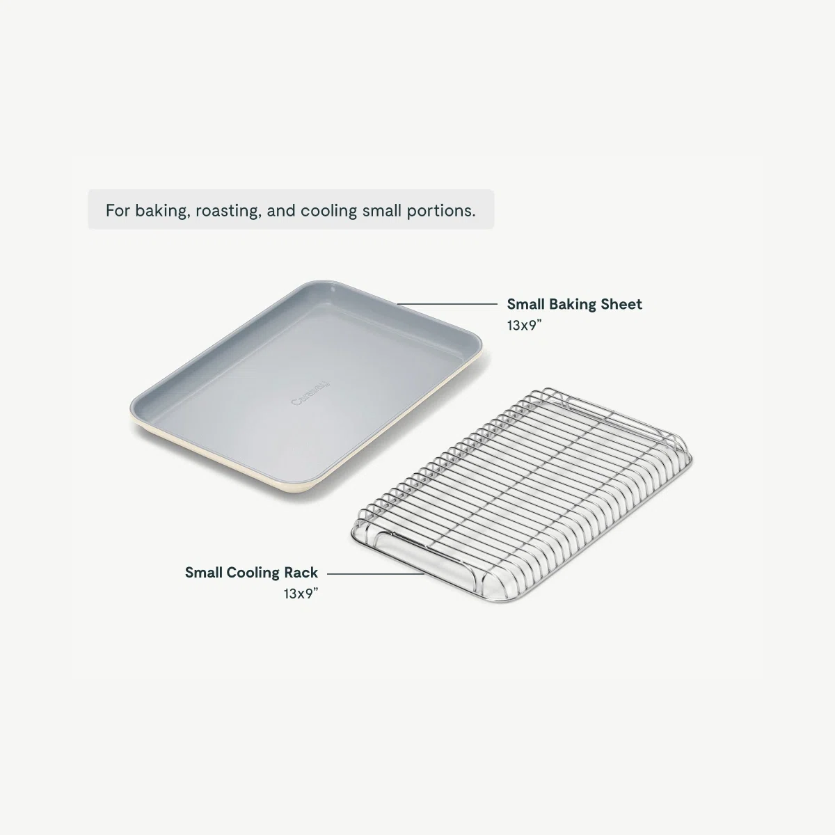 caraway-small-baking-cooling-duo-non-toxic-ceramic-13x9-baking-sheet-rack-oven-s image 3
