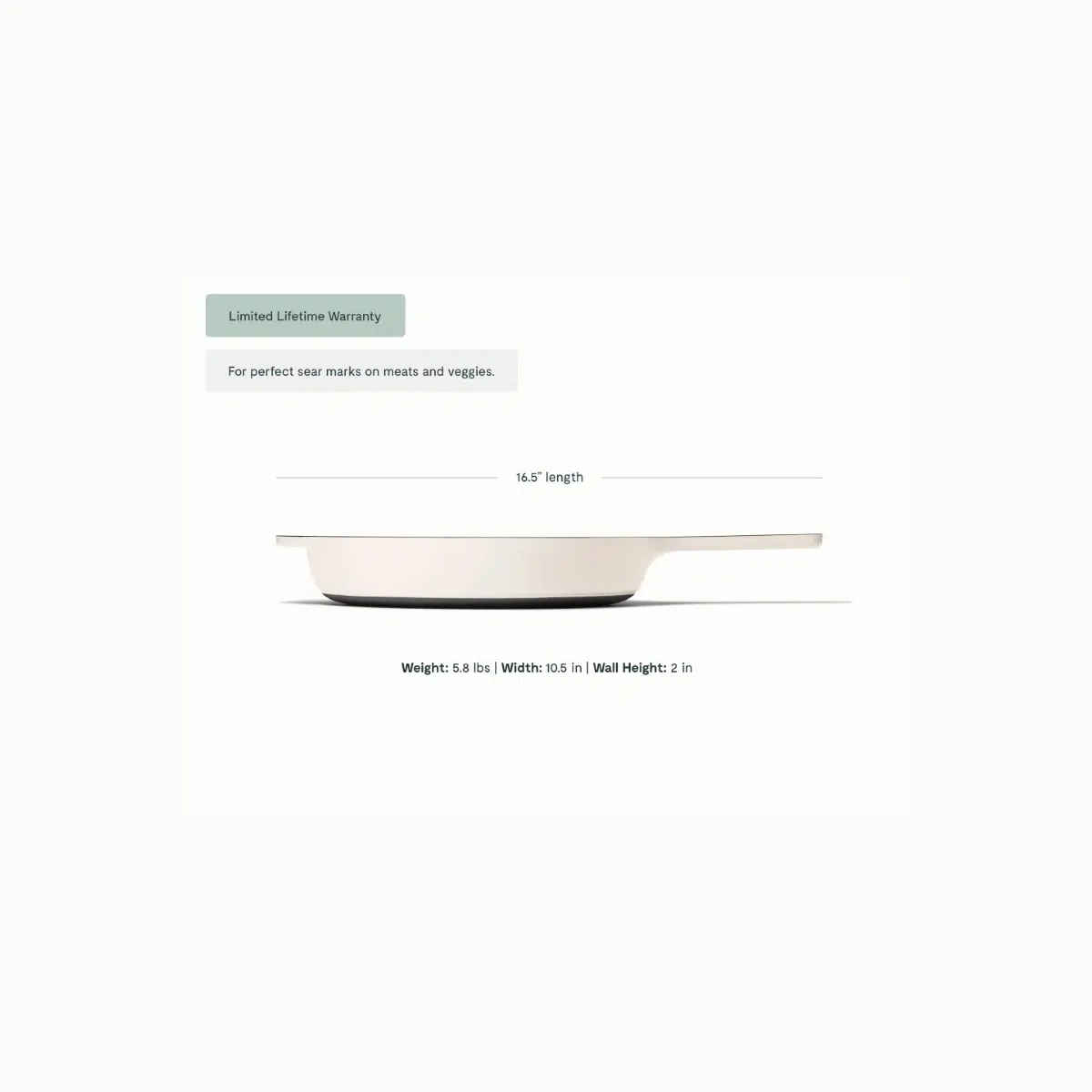 caraway-10-5-enameled-cast-iron-skillet-non-toxic-no-seasoning-required-lifetime image 3