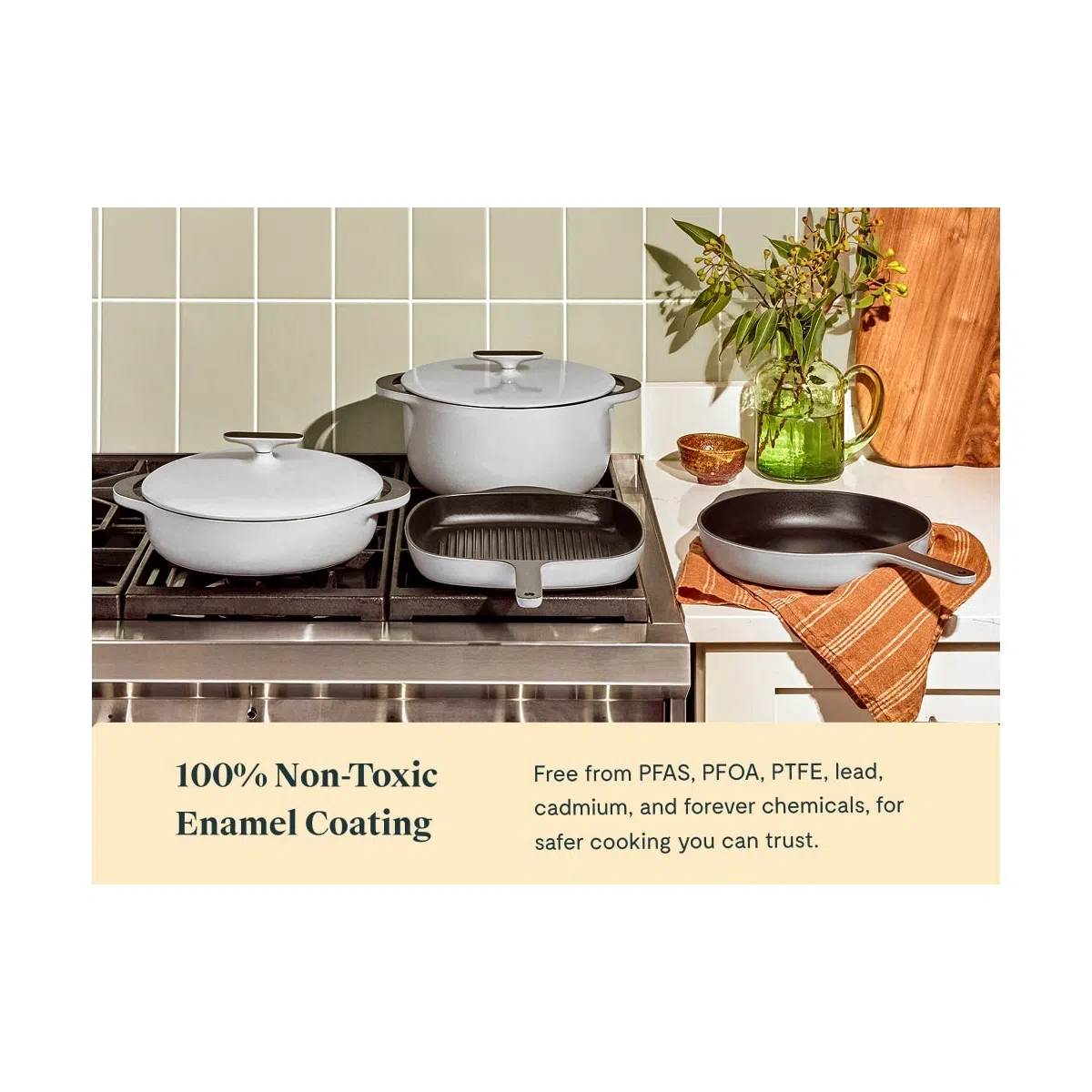 caraway-deluxe-enameled-cast-iron-set-16-piece-non-toxic-large-cookware-set-with image 4