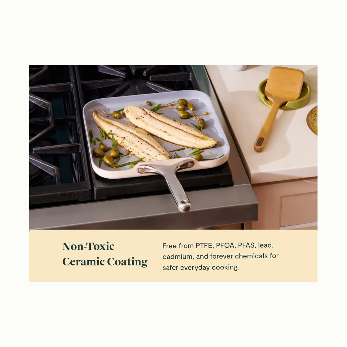 caraway-11-square-griddle-pan-non-stick-ceramic-griddle-for-pancakes-burgers image 4