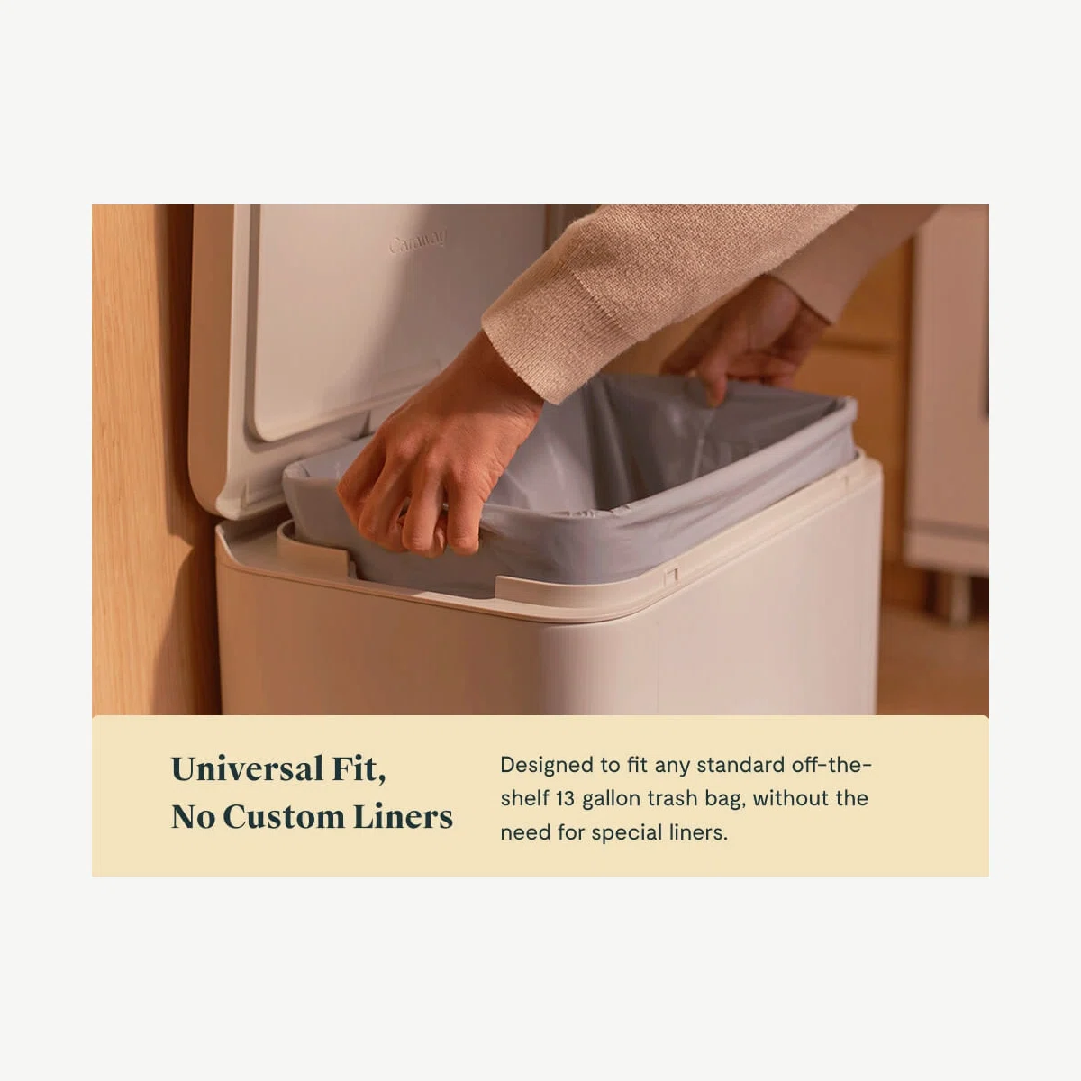 caraway-trash-recycling-duo-rectangular-13-gal-capacity-fingerprint-resistant-st image 6