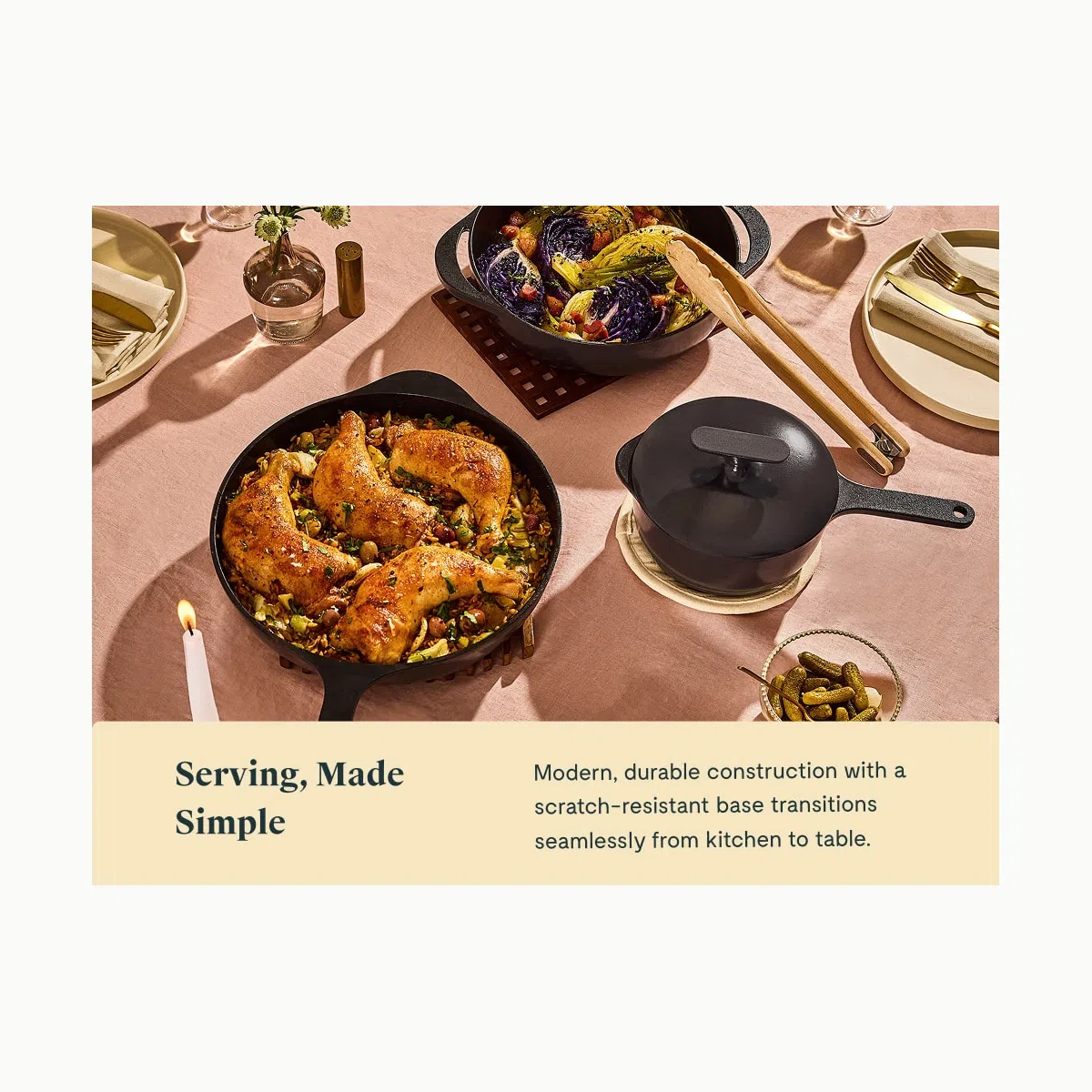 caraway-large-enameled-cast-iron-duo-12-skillet-8-5qt-oval-dutch-oven-non-toxic- image 6