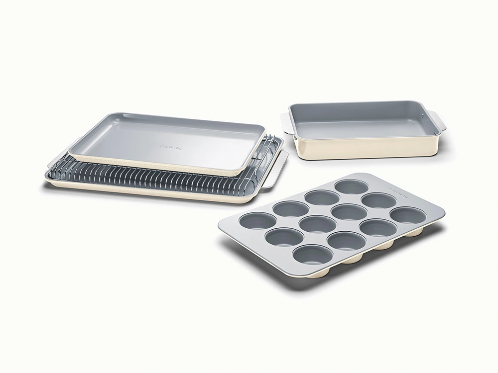 Caraway Half Bakeware Set — 6-Piece Ceramic Non-Stick Baking Set