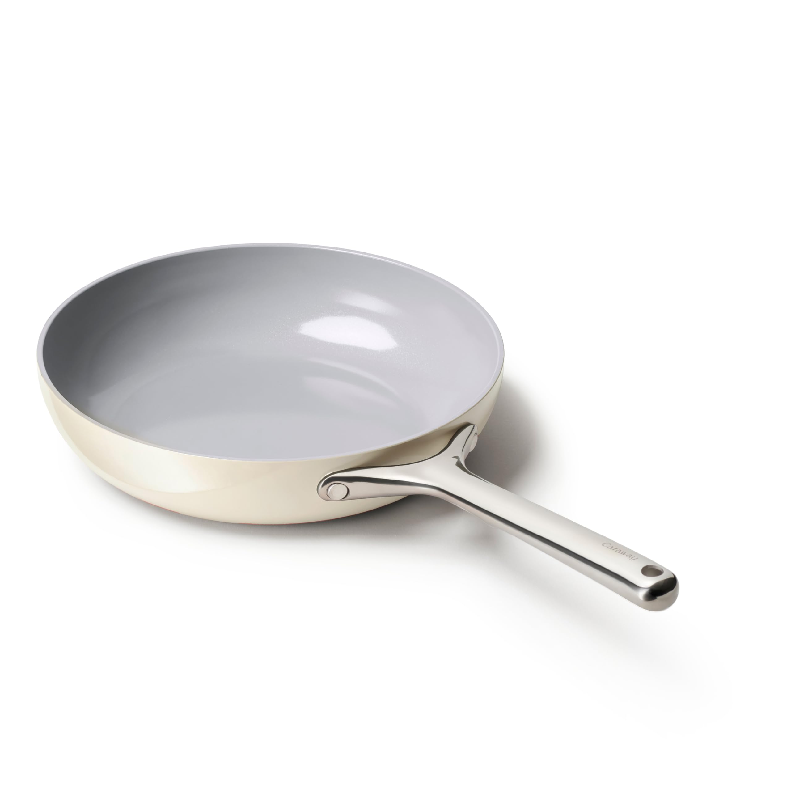 Caraway 10.5" Ceramic Nonstick Frying Pan (2.7 qt) — Cream