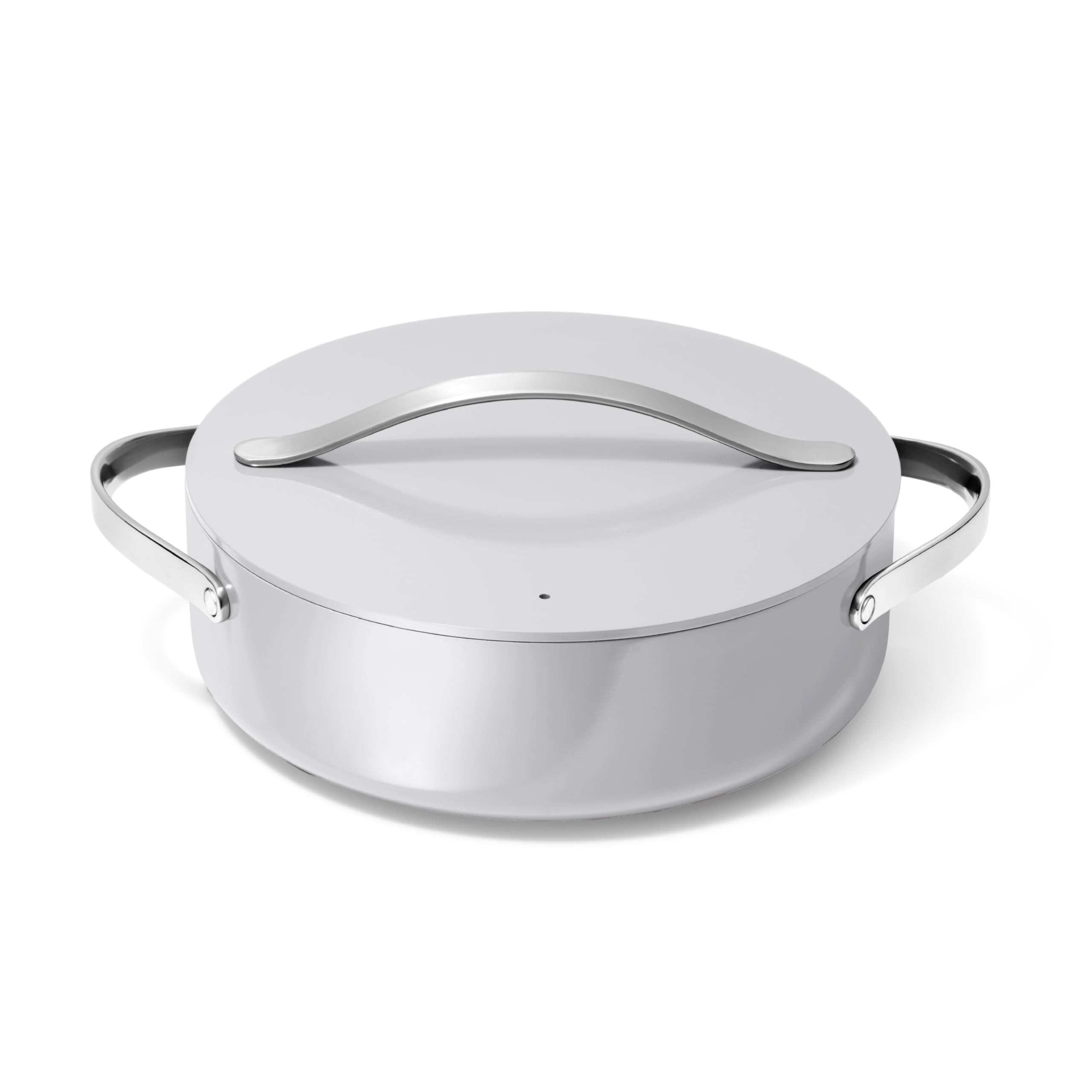 Caraway 6 Qt Rondeau Pan with Lid – Ceramic Coated – Cream