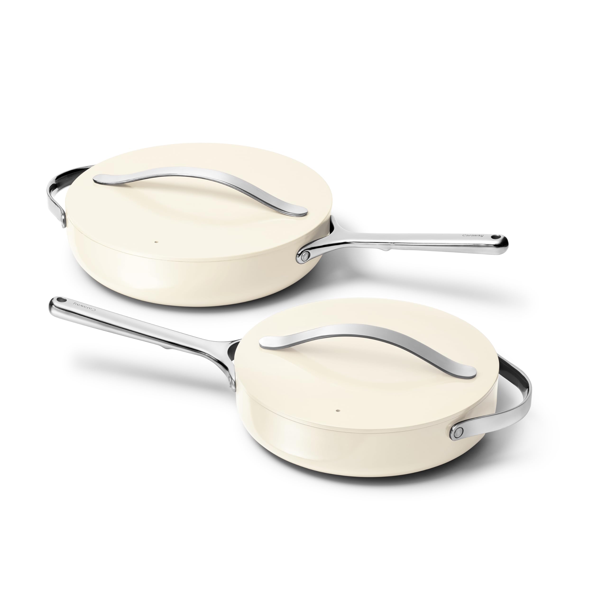 Caraway 12" Nonstick Ceramic Sauté Pan with Lid — 4.5 qt, Non-Toxic, PTFE & PFOA Free