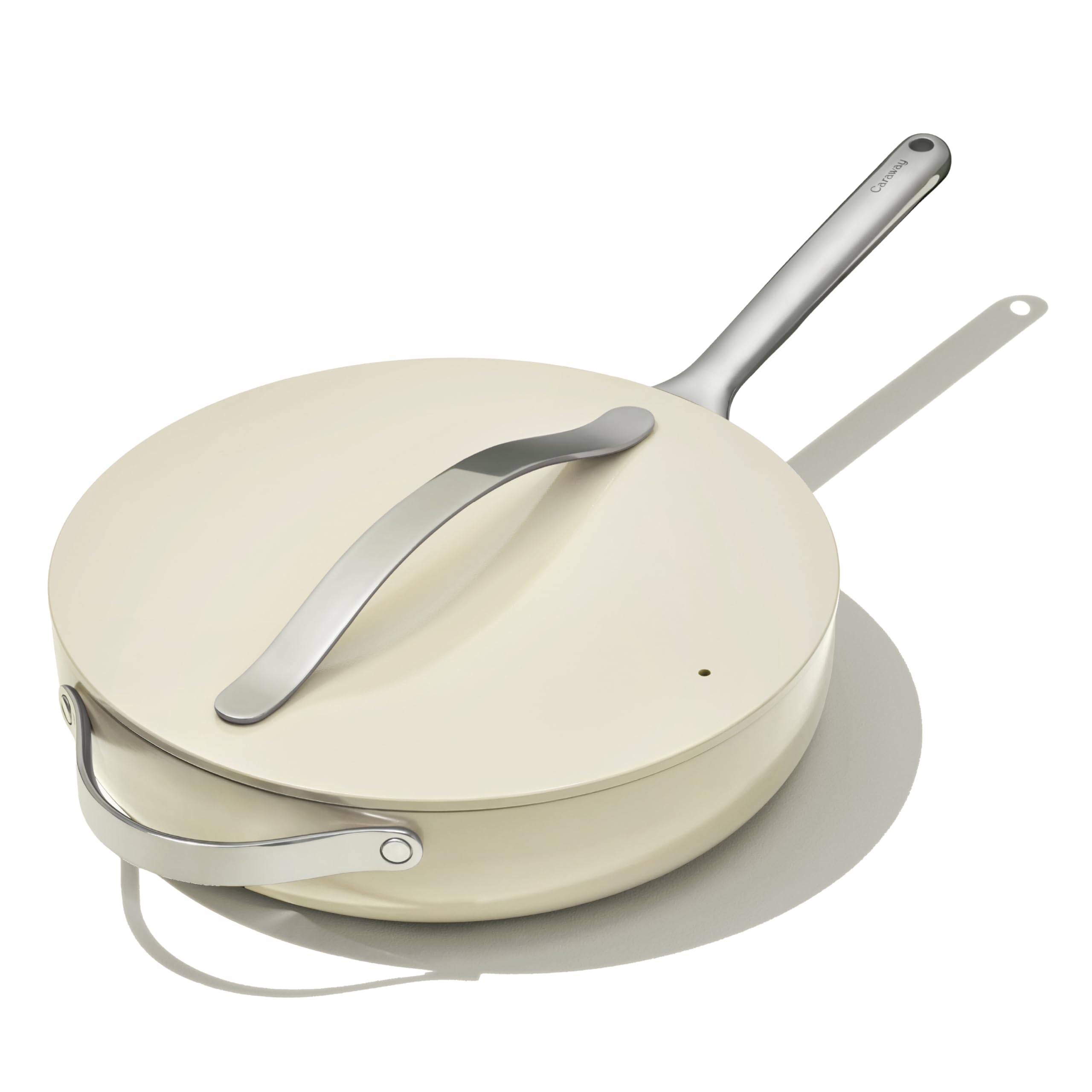 Caraway 12" Nonstick Ceramic Sauté Pan with Lid — 4.5 qt, Non-Toxic, PTFE & PFOA Free