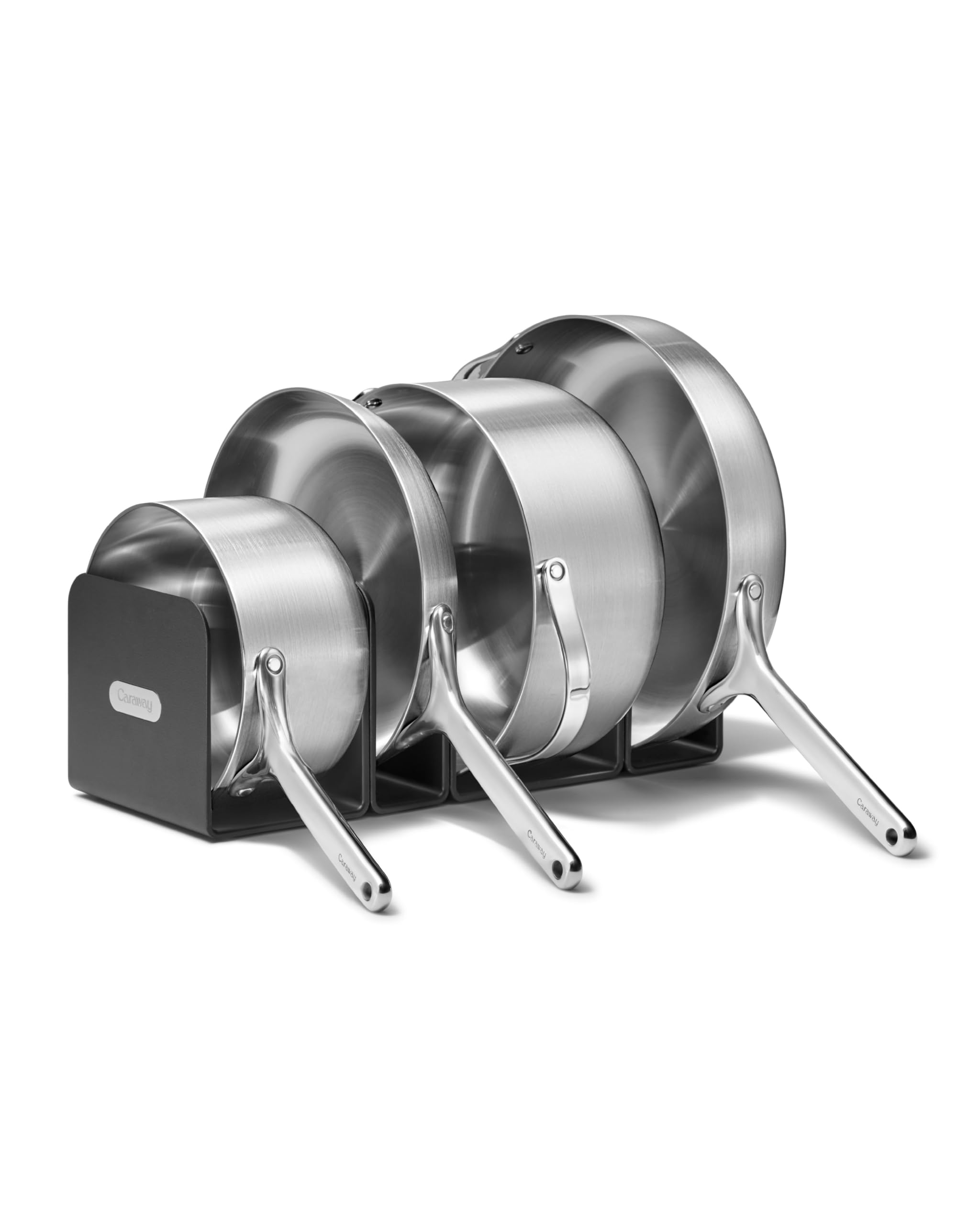 Caraway Stainless Steel Mini Duo – 8" Fry Pan & 1.75 Qt Sauce Pan (5-Ply)