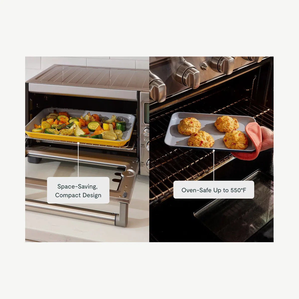 caraway-small-baking-cooling-duo-non-toxic-ceramic-13x9-baking-sheet-rack-oven-s image 7