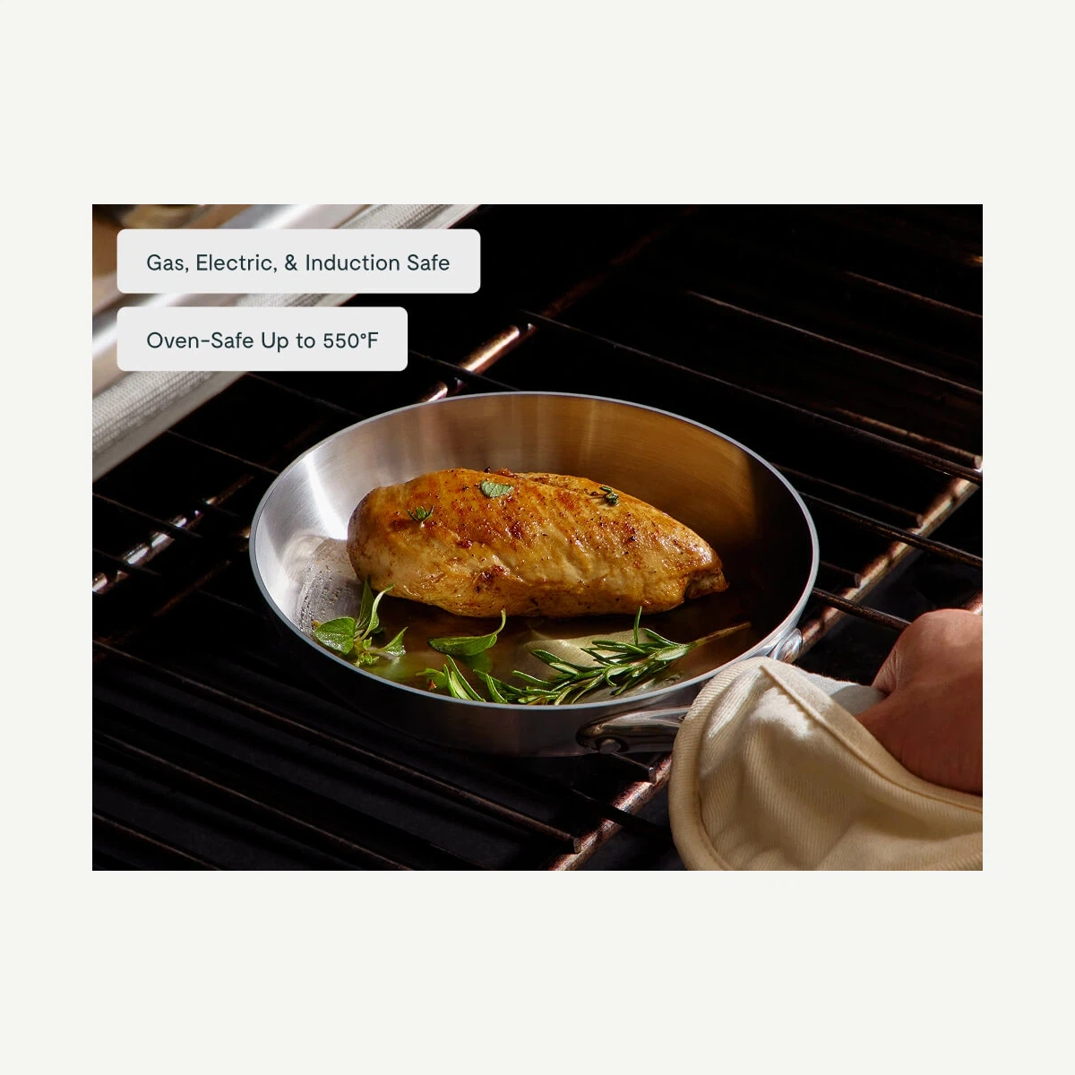 caraway-stainless-steel-fry-pan-duo-8-in-10-5-in-non-toxic-5-ply-steel-oven-safe image 7