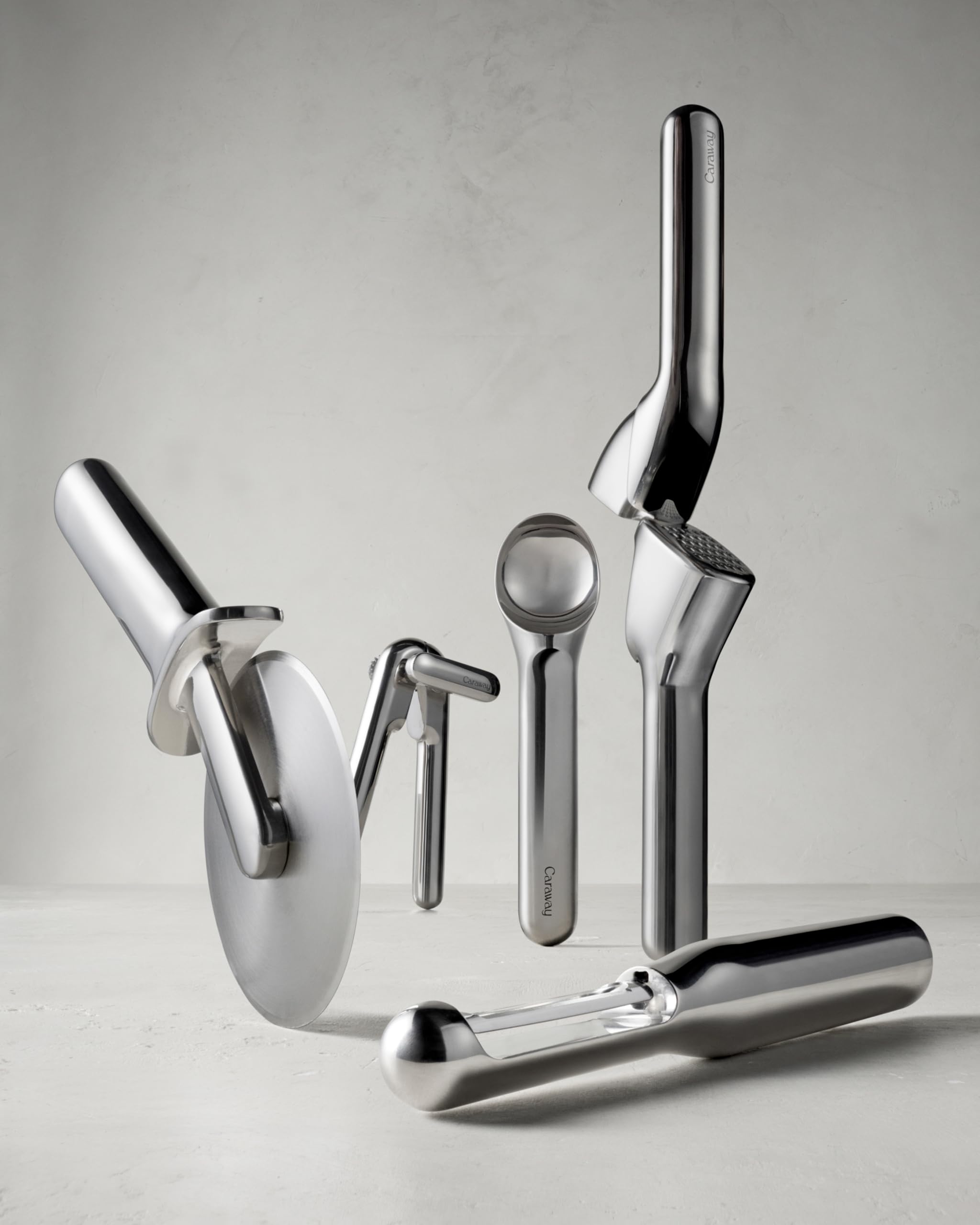 Caraway Garlic Press – Non-Toxic Stainless Steel – Ergonomic Handle, Detachable for Easy Cleaning