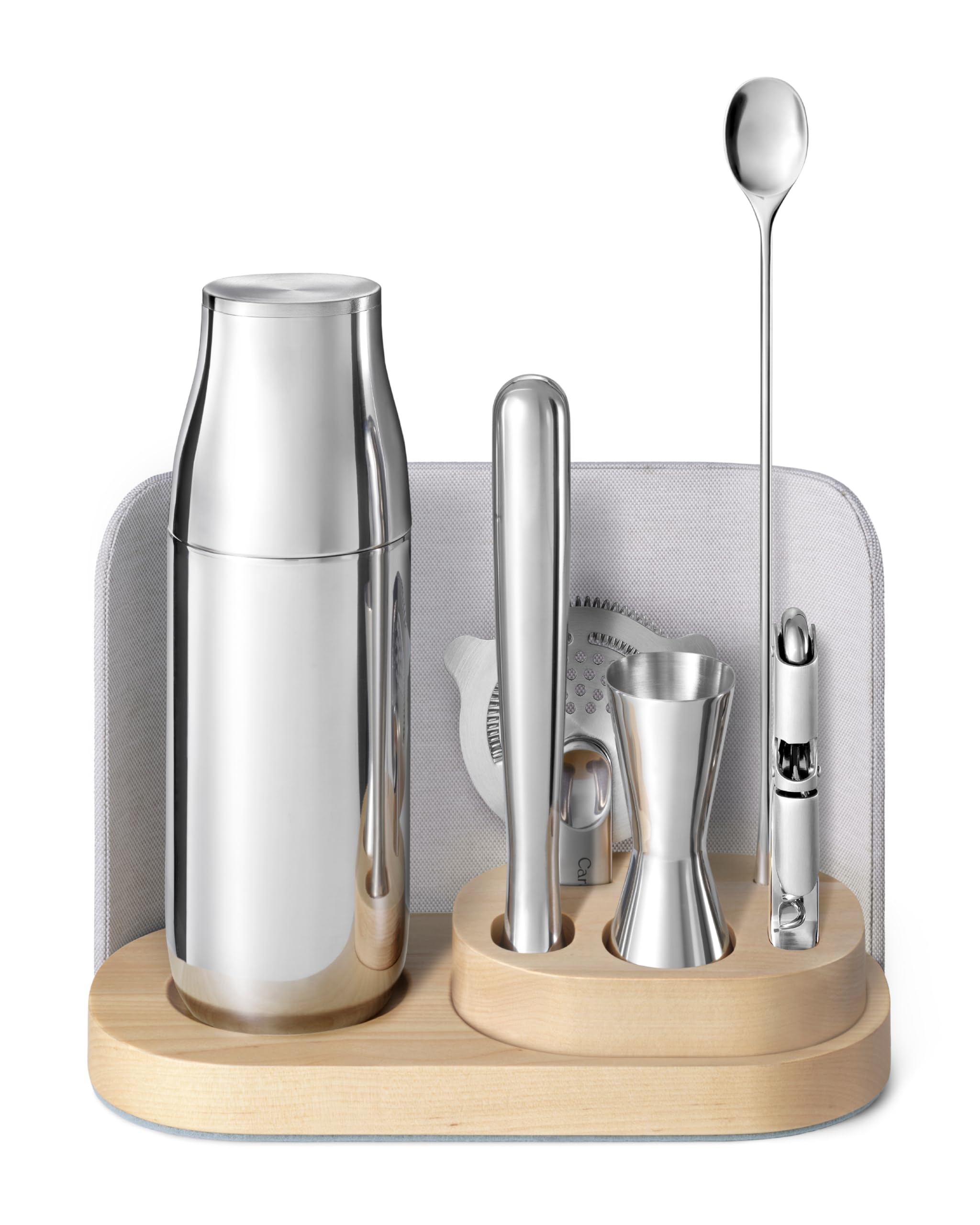 Caraway 9-Piece Complete Bar Set — Manhattan Red
