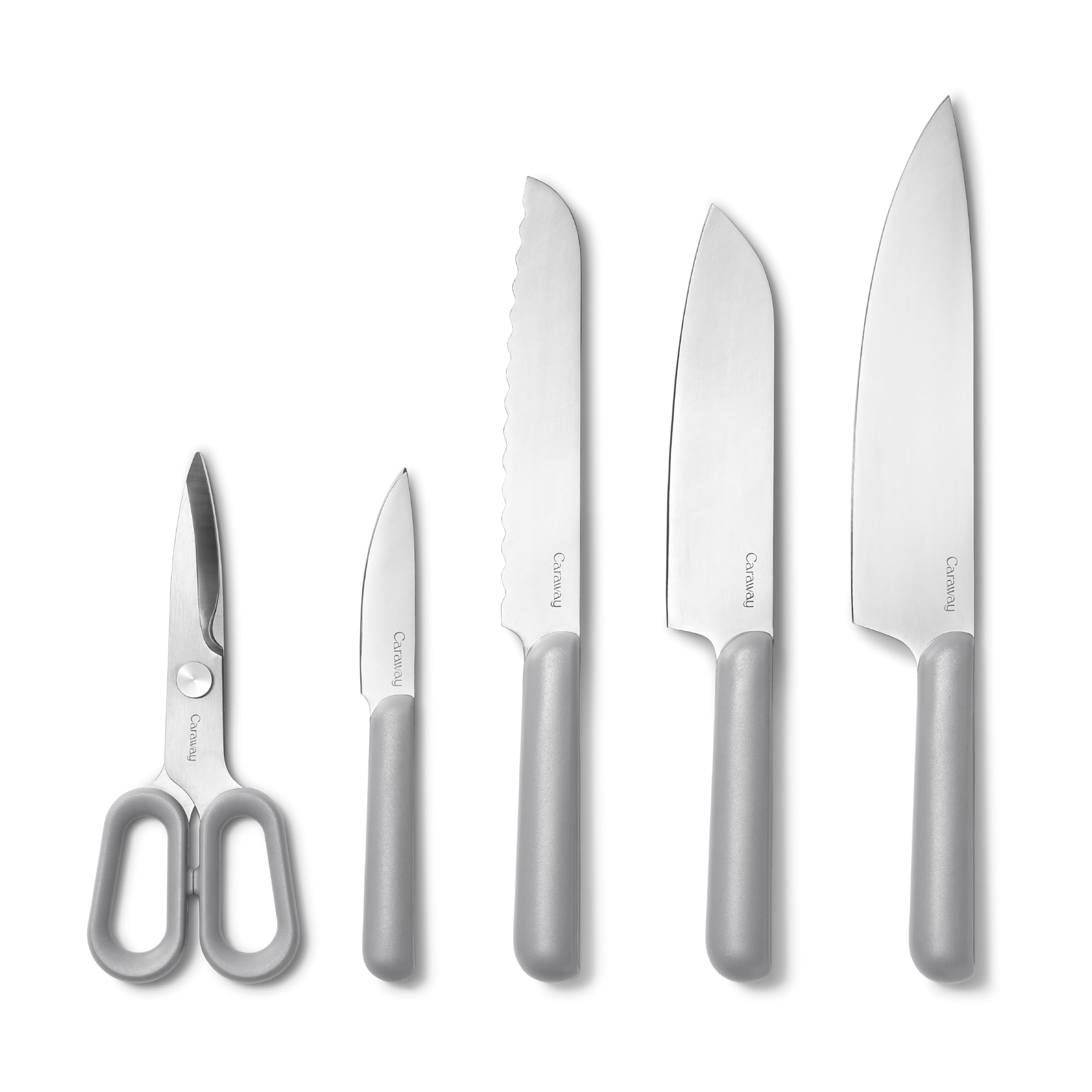 Caraway 5-Piece Knife Set — German Steel Blades, Ergonomic Handles, No Microplastics