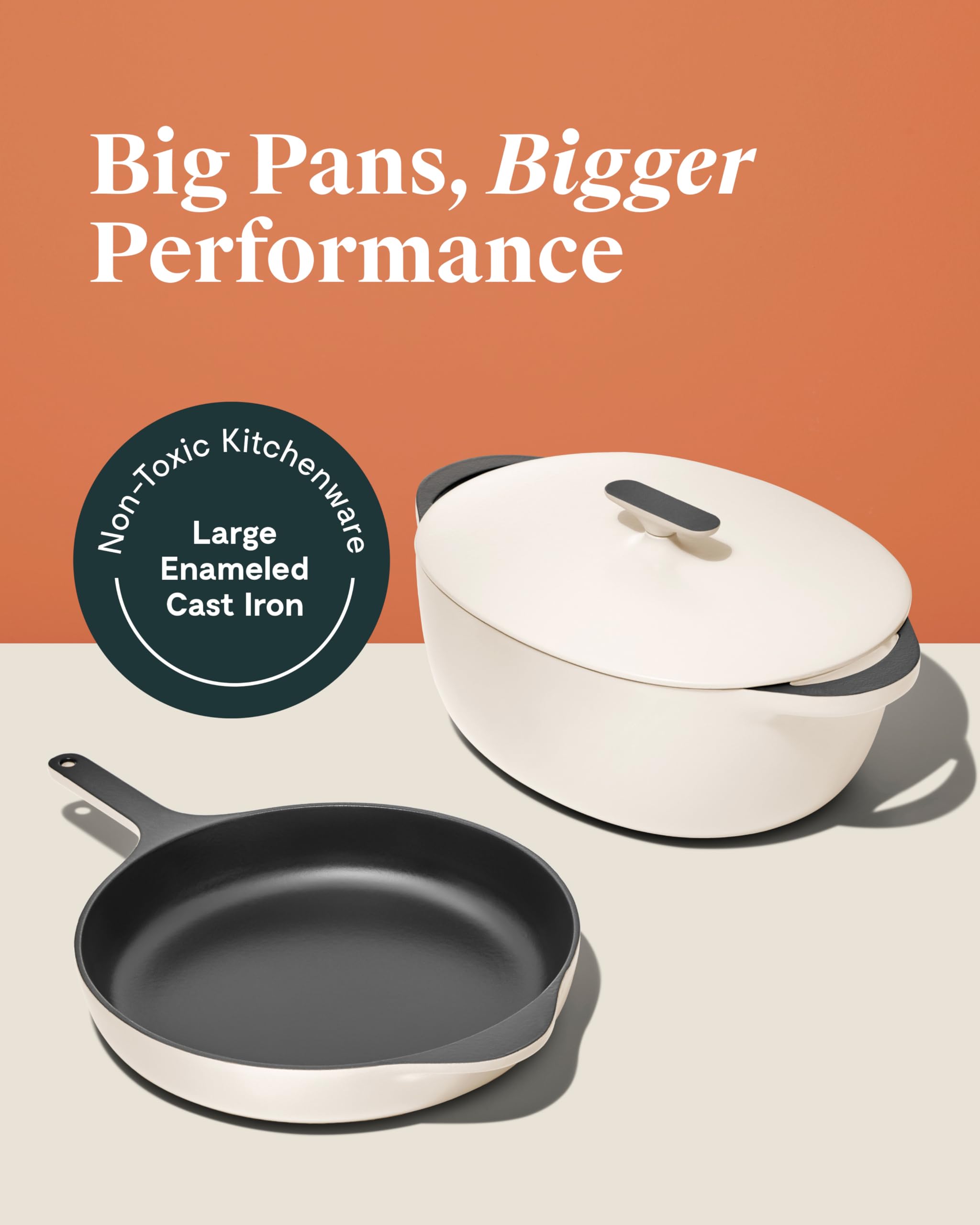 Caraway 8 qt Enameled Cast Iron Dutch Oven with Lid