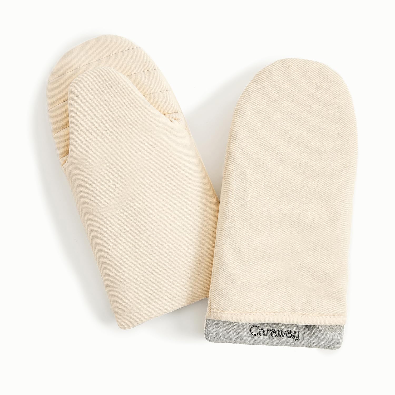 Caraway Organic Cotton Oven Mitts Set of 2 - Cream