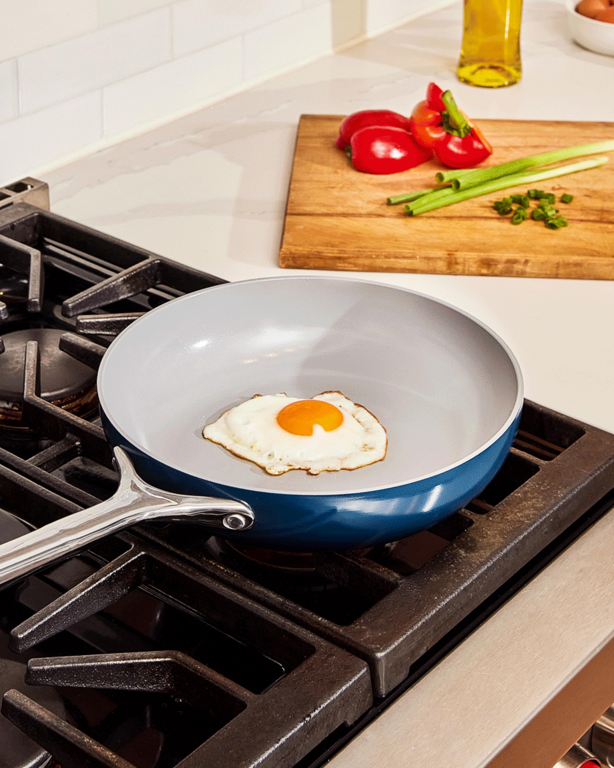 Caraway Fry Pan and Sauté Pan Duo - 10.5" and 12" with Lid