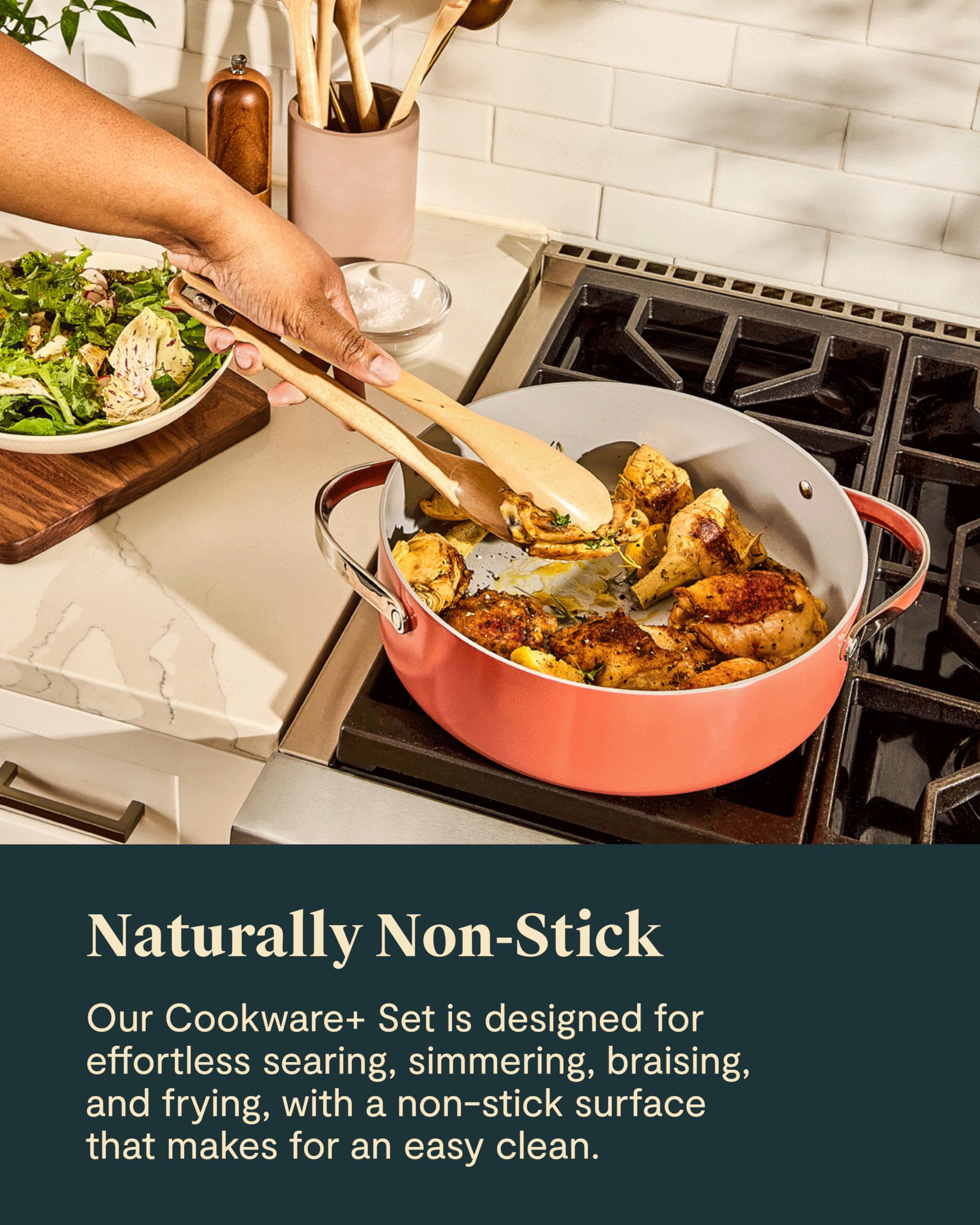 Caraway Cookware+ Collection - Specialty Set with 4 Pots, 3 Lids, and Storage