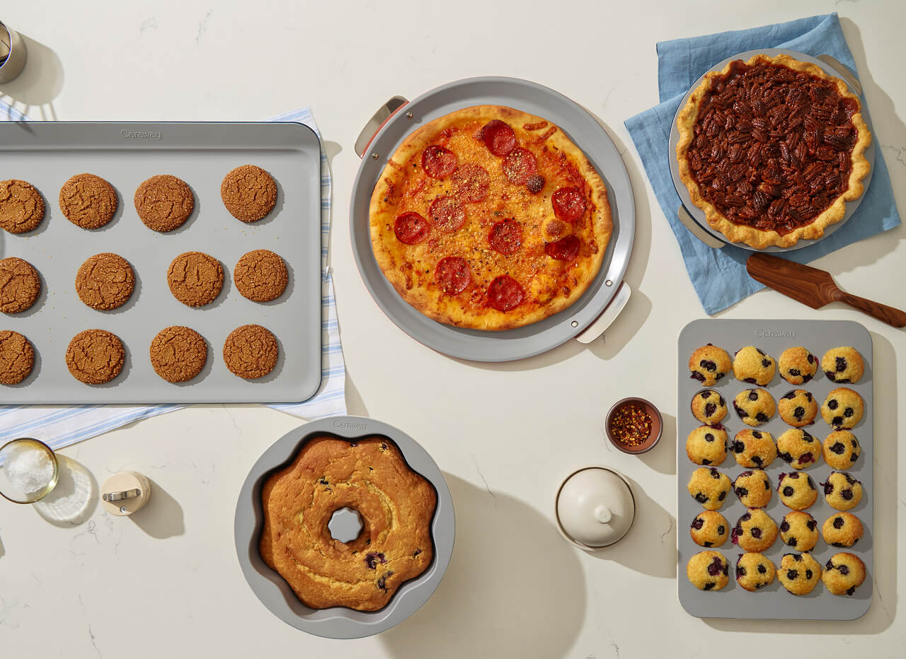 Caraway Bakeware+ Set — Non-Toxic Ceramic Non-Stick Baking Collection
