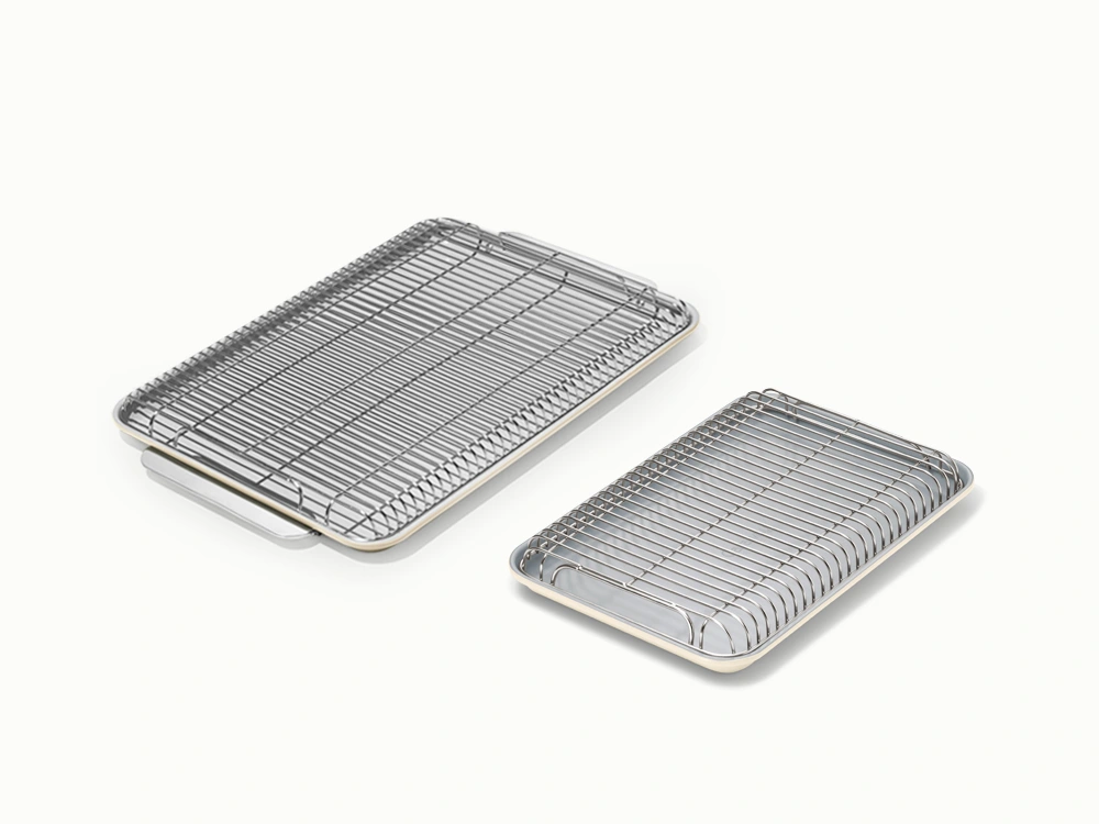 Caraway Baking & Cooling Set (Ceramic Baking Sheets + Cooling Racks)