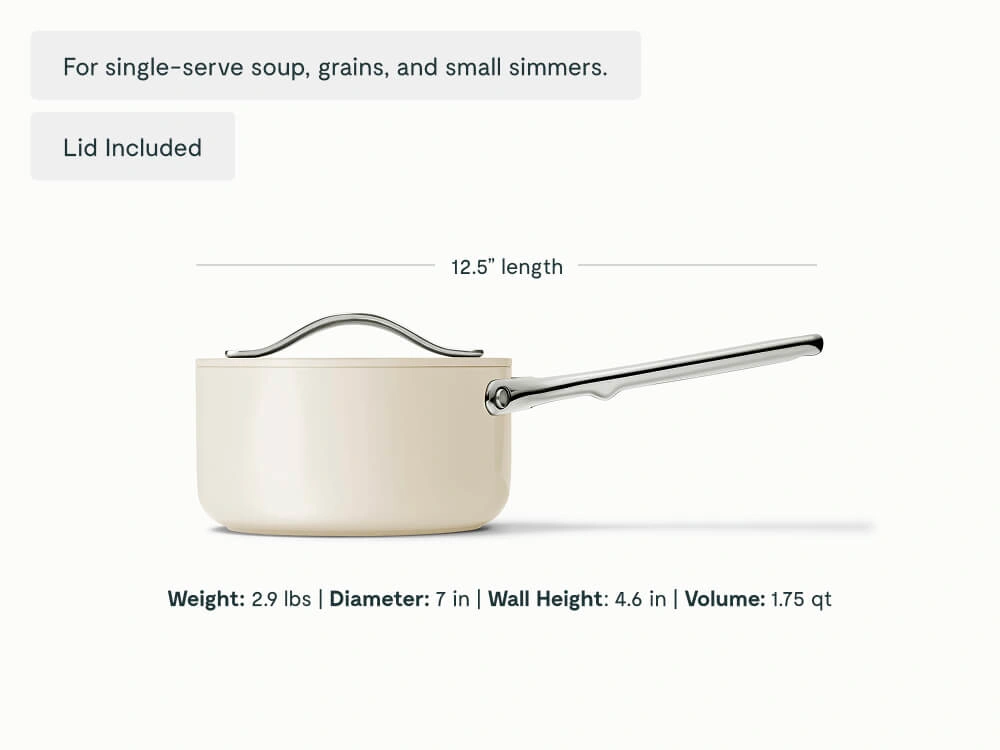 Caraway Mini Sauce Pan (8-inch, 1.75qt)
