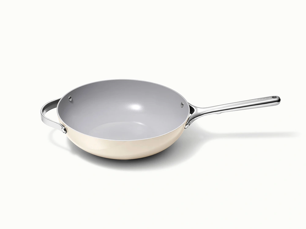 Caraway 12 Inch Stir Fry Pan with Lid – Ceramic Coated – Non-Toxic