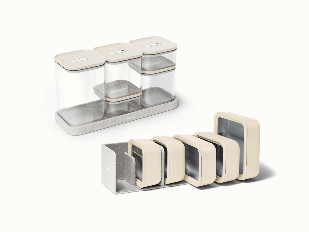 Caraway Complete Food Organization Bundle — 31-Piece Non-Toxic Glass Storage Set