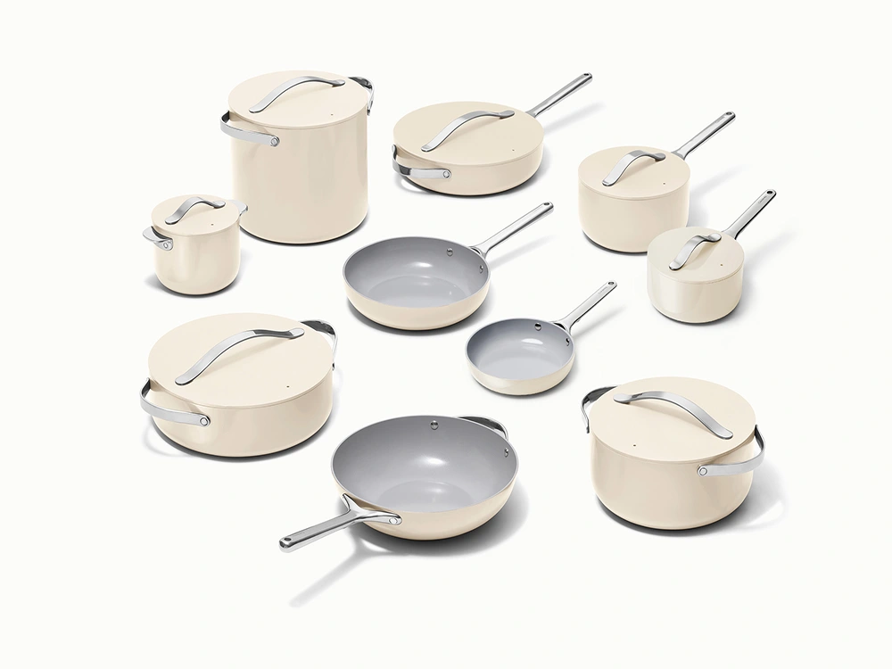 Caraway Cookware, Cookware+ & Minis Duo Set — Non-Toxic Ceramic 18-Piece