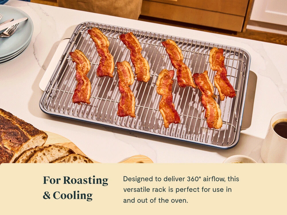 Caraway Cooling Rack — Stainless Steel Oven-Safe Rack with 360° Airflow