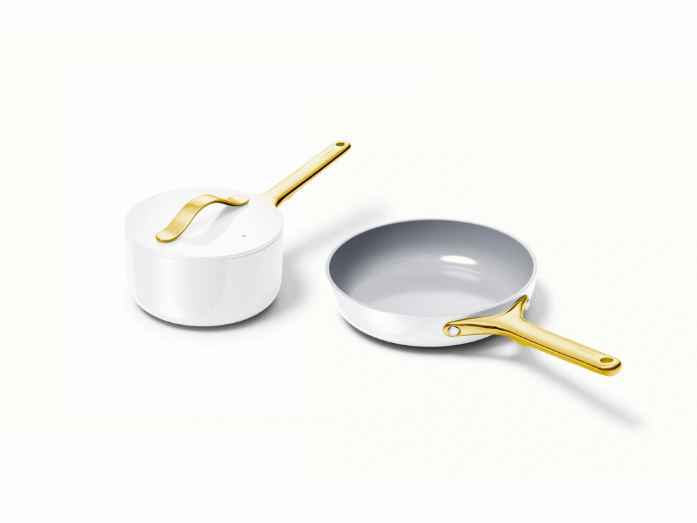 Caraway Daily Duo — 10.5" Fry Pan & 3 qt Sauce Pan Ceramic Non-Stick