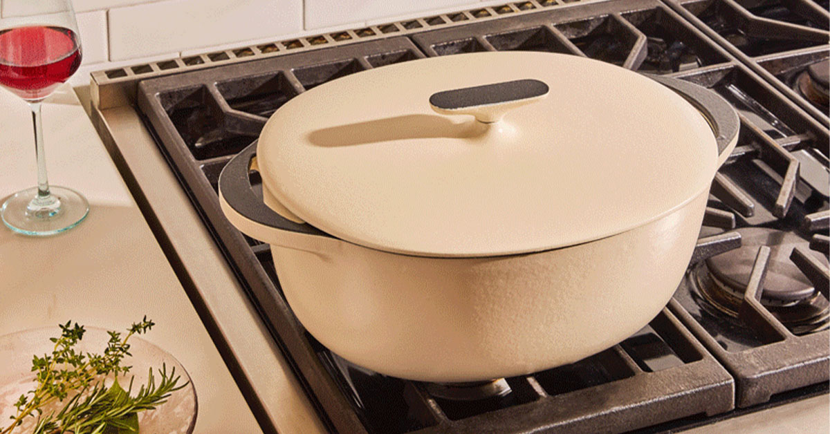 Caraway 8.5 qt Enameled Cast Iron Oval Dutch Oven