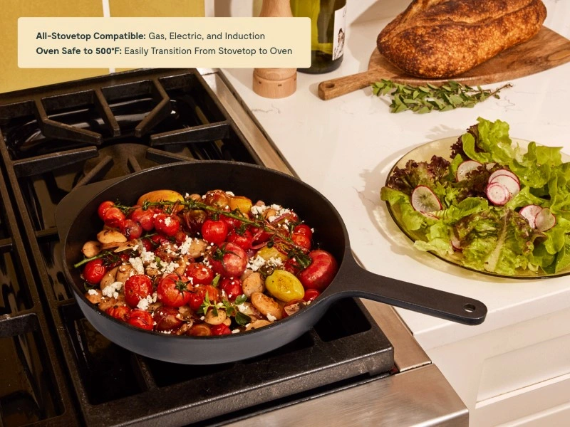 Caraway 10.5-Inch Enameled Cast Iron Skillet