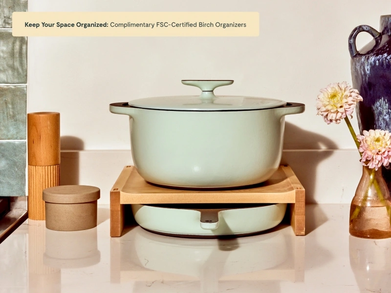 Caraway Enameled Cast Iron Skillet & Dutch Oven Duo