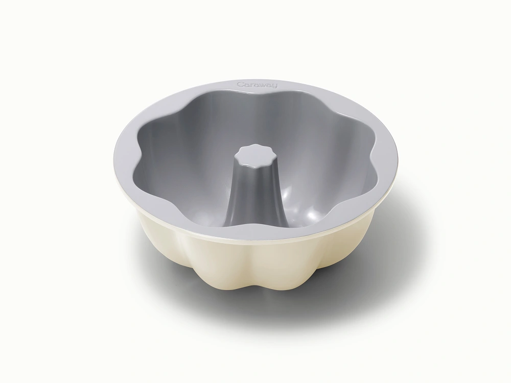 Caraway 9.5" Fluted Cake Pan — Non-Stick Ceramic Coating, Aluminized Steel Core, Oven Safe to 550°F