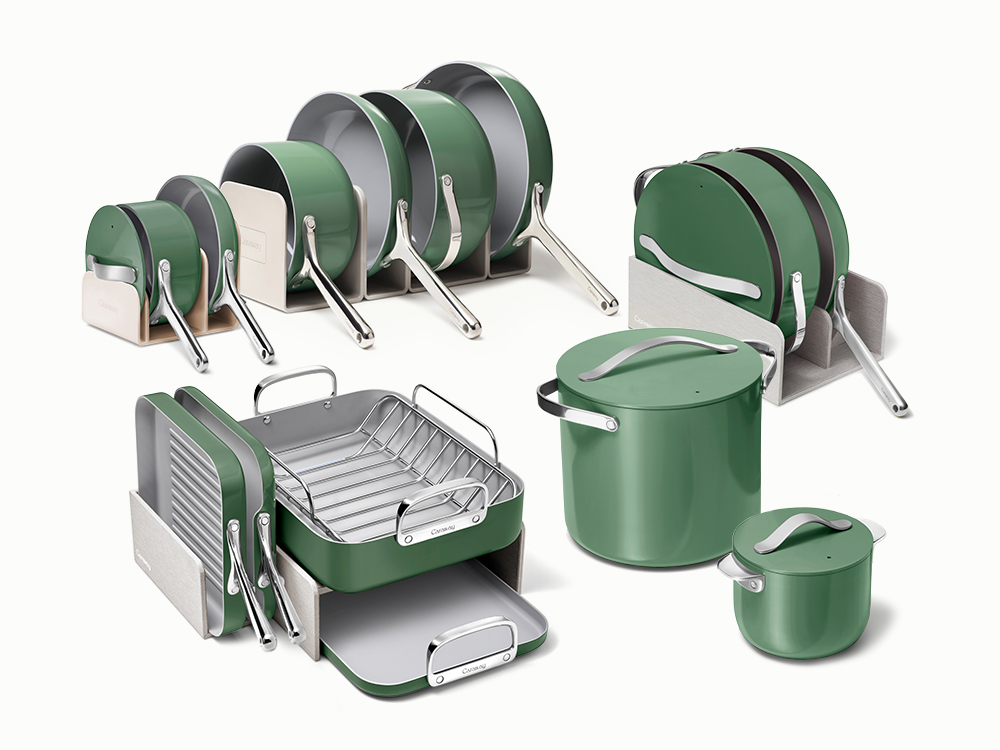 Caraway Full Ceramic Cookware Bundle — 31-Piece Non-Toxic Set with Storage