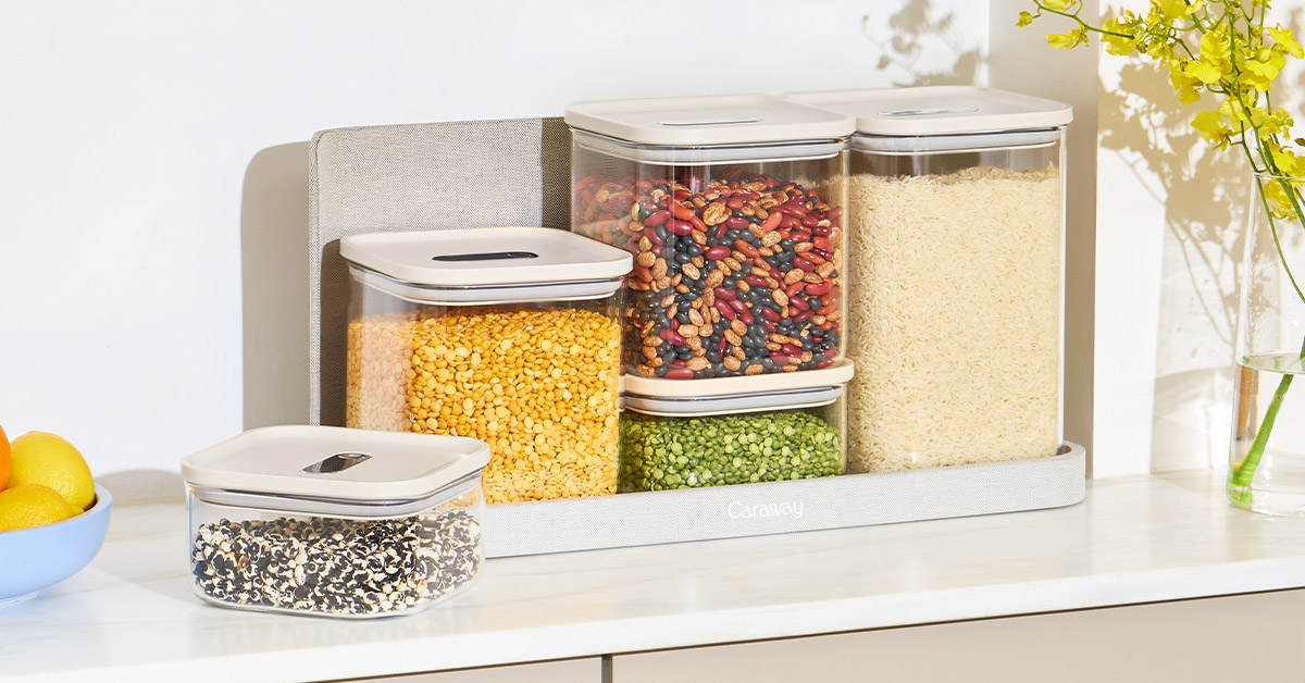 Caraway Complete Food Organization Bundle — 31-Piece Non-Toxic Glass Storage Set