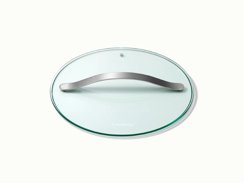 Caraway Glass Lid Set of 4 (7", 8", 10.5", 12") with Lid Organizer
