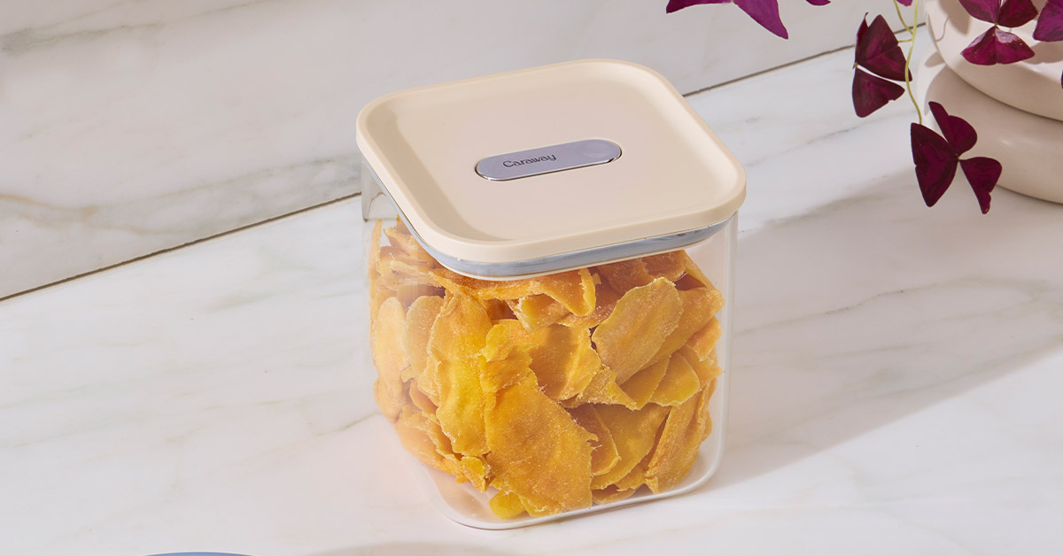 Caraway Medium Glass Airtight Container – 2.5 qt, Modular Design for Pantry Storage