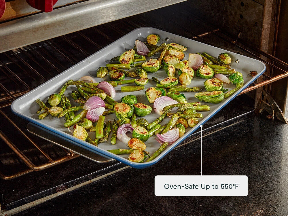 Caraway Baking Sheet Duo — Large & Medium Non-Tick Ceramic Baking Sheets