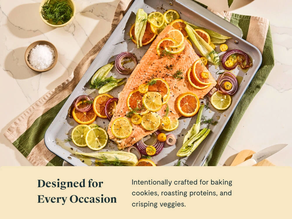 Caraway Baking Sheet Duo — Large & Medium Non-Tick Ceramic Baking Sheets