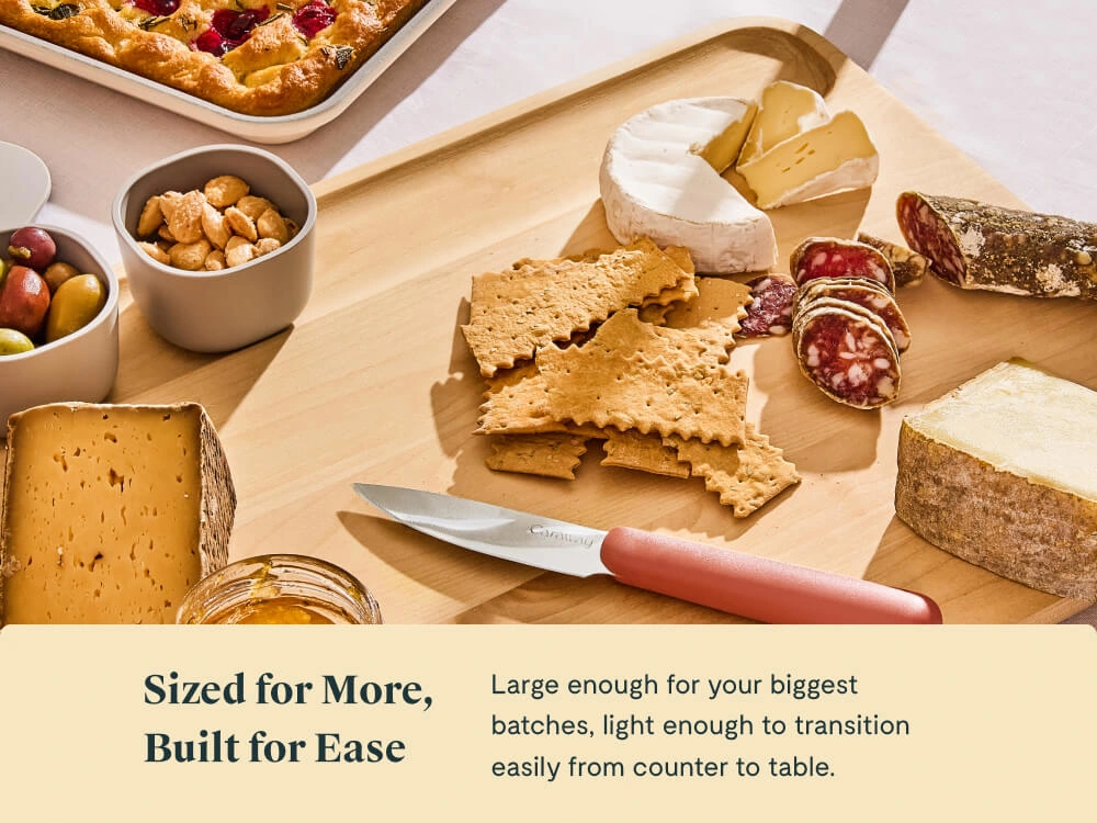 Caraway Large Cutting Board — FSC-Certified Birch Wood, Non-Toxic, Lightweight