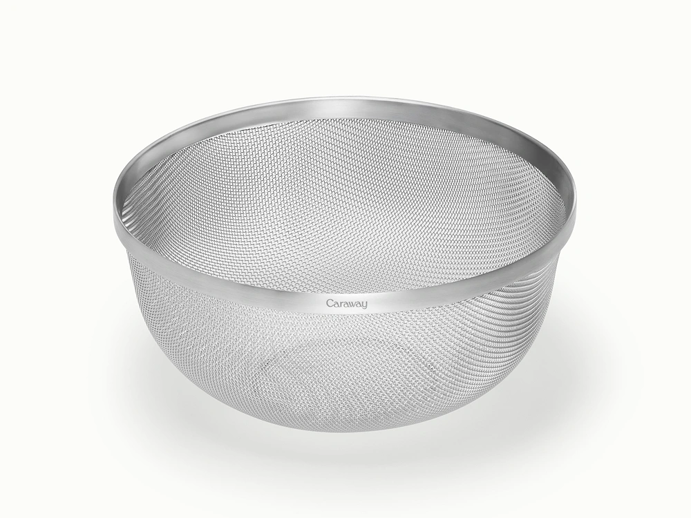 Caraway Large Stainless Steel Strainer — 6 Quart Capacity